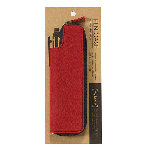 ナカバヤシ my focus（マイフォーカス）/ペンケース ポリキャンバスモデル/レッド MY-PCN-002R