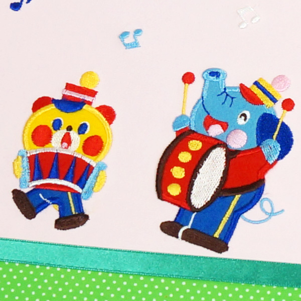 【☆受注生産品】【ナカバヤシ ネットオリジナル】フエルアルバム 1.2.3.4なかよしバンド ピンク IT-LB-16-P