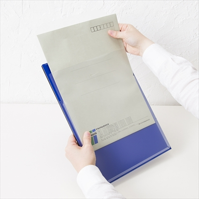 ナカバヤシ ワイドクリップボード シングルタイプ ブルー QB-WA4E-BL