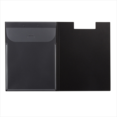 ナカバヤシ ワイドクリップボード カバータイプ ブラック QB-CWA4E-BK