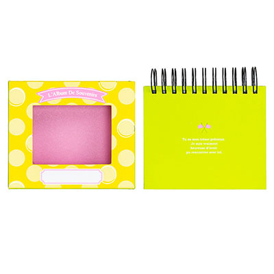 アルバム ナカバヤシ フォトランク フレームケースアルバム L判1段60枚 ポケットアルバム A-FTPC-103-Y イエロー