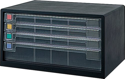 ナカバヤシ アバンテV2 レターケース A3 浅3段・深1段 A3-44 クロ