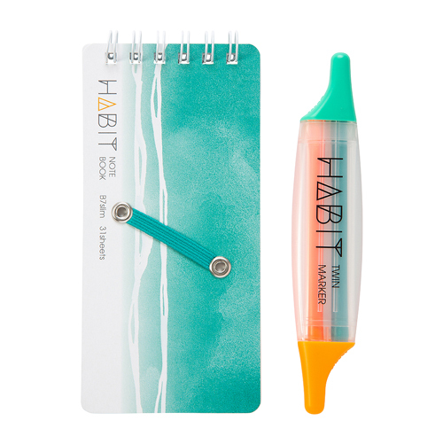 ナカバヤシ HABIT(ハビット) マーカー&ノート/B7slim NW-SB702-1 ミント