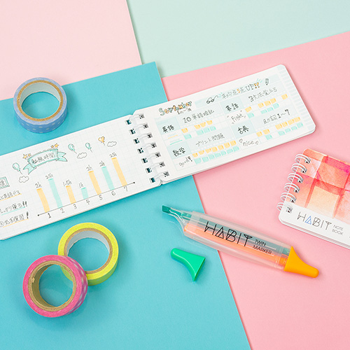 ナカバヤシ HABIT(ハビット) マーカー&ノート/B7slim NW-SB702-1 ミント