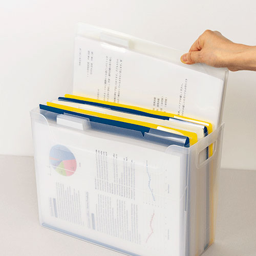 ナカバヤシ マトメルホルダー・サイドインデックス・3枚入 A4 CH7030B ブルー