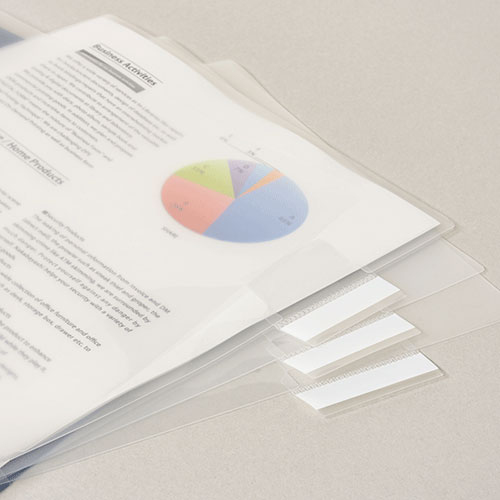 ナカバヤシ マトメルホルダー・サイドインデックス・5枚入 A4 CH7031Y イエロー