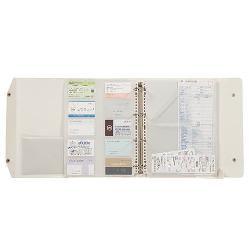 ナカバヤシ くらしのファイル A4 医療 CLAF-A44W ホワイト