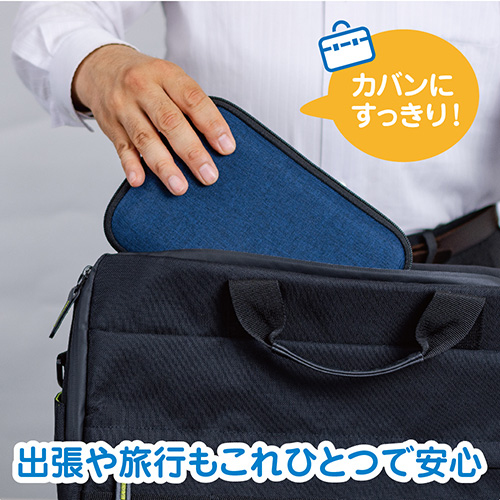 ナカバヤシ 健康サポートポーチ IF-3031B ブルー