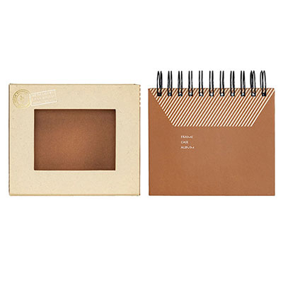 アルバム ナカバヤシ フォトランク フレームケースアルバム L判1段60枚 ポケットアルバム A-FTPC-102-BR ブラウン