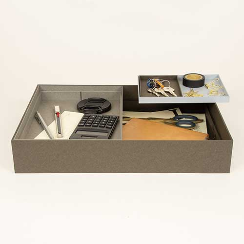 ナカバヤシ haconia(ハコニア)卓上トレーA6 HCN-TTLA6GY グレー