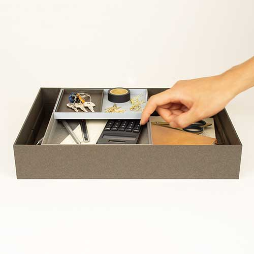 ナカバヤシ haconia(ハコニア)卓上トレーA6 HCN-TTLA6GY グレー