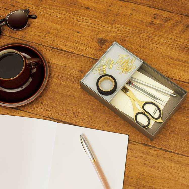 ナカバヤシ haconia(ハコニア)卓上トレーA6 HCN-TTLA6GY グレー