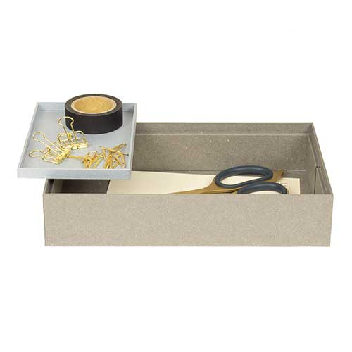 ナカバヤシ haconia(ハコニア)卓上トレーA6 HCN-TTLA6GY グレー