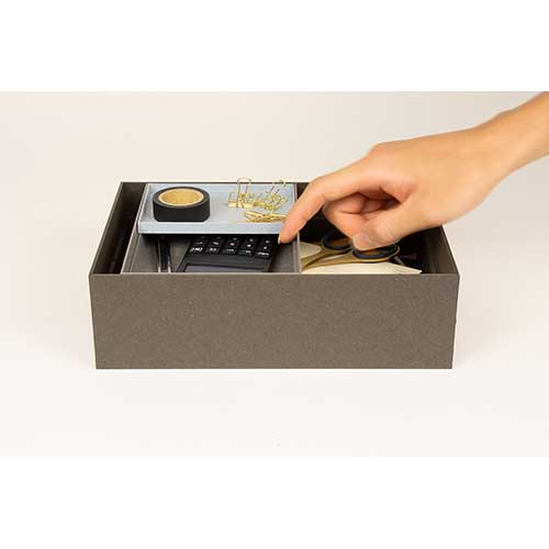 ナカバヤシ haconia(ハコニア)卓上トレーA5 HCN-TTLA5GY グレー