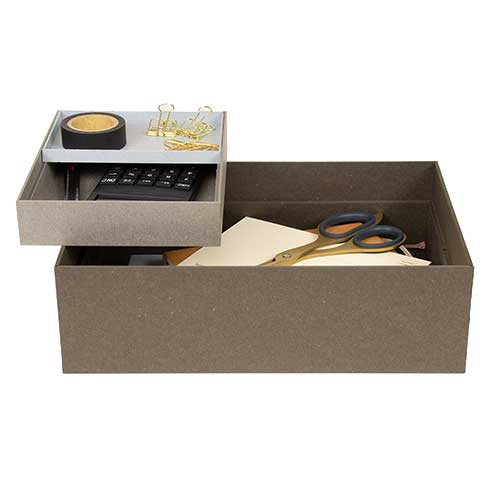 ナカバヤシ haconia(ハコニア)卓上トレーA5 HCN-TTLA5GY グレー