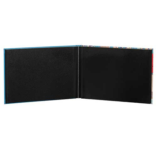 ナカバヤシ 浮世絵アルバム ブック式フリーアルバム A5サイズ 広重浅縹 A-A5H-150-3