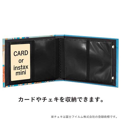 ナカバヤシ 浮世絵アルバム チェキ用ポケットアルバム 広重藍鼠 A-CK401-4