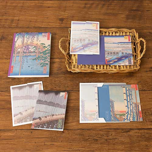 ナカバヤシ 浮世絵ステーショナリー 歌川広重 A6・グリーティングカード GC-03-11