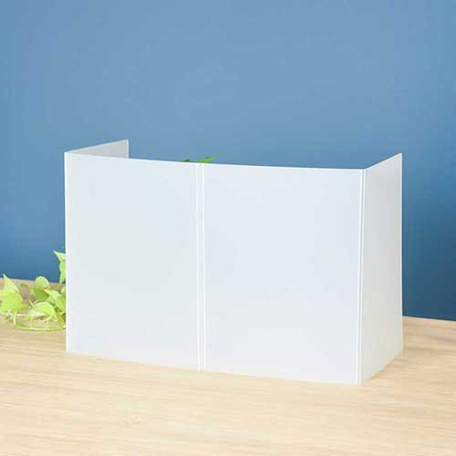 ナカバヤシ 折りたたみモバイルパーティション ミルキーホワイト(シボ入り) PTS-OT1034MW