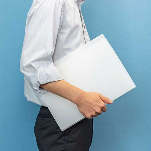 ナカバヤシ 折りたたみモバイルパーティション ミルキーホワイト(シボ入り) PTS-OT1034MW