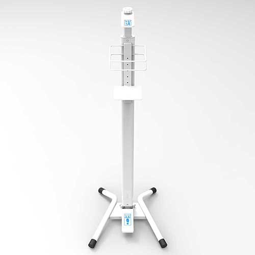 ナカバヤシ 足踏み消毒ポンプスタンド ホワイト FPS-101W