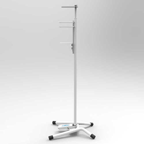 ナカバヤシ 足踏み消毒ポンプスタンド ホワイト FPS-101W