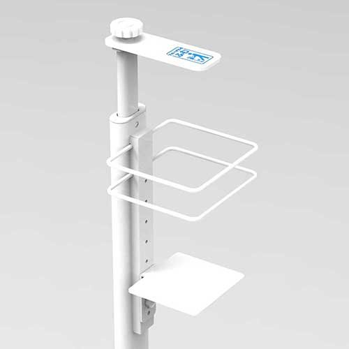 ナカバヤシ 足踏み消毒ポンプスタンド ホワイト FPS-101W
