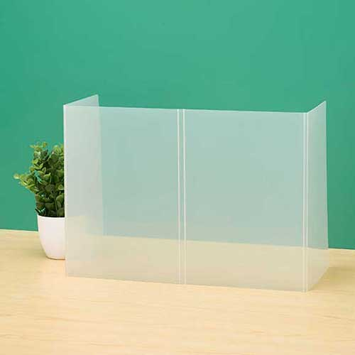 ナカバヤシ 折りたたみモバイルパーティション 小さめサイズ クリア PTS-OT8632CR