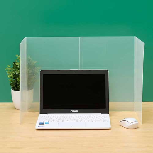 ナカバヤシ 折りたたみモバイルパーティション 小さめサイズ クリア PTS-OT8632CR