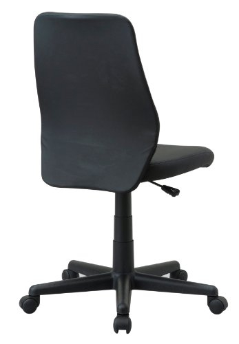 【20%OFF】送料無料 ナカバヤシ スリムOAレザーチェア ブラック SLC-001D