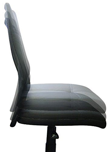 【20%OFF】送料無料 ナカバヤシ スリムOAレザーチェア ブラック SLC-001D