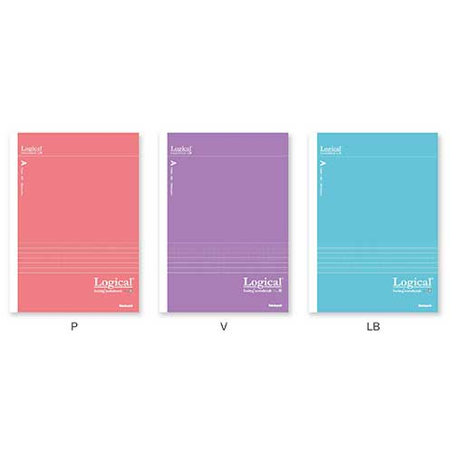 ナカバヤシ スイング・ロジカル抗菌表紙ノート セミB5 キュートカラー A罫/3冊パック NB508A-3P