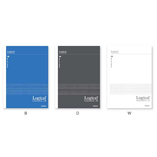 ナカバヤシ スイング・ロジカル抗菌表紙ノート セミB5 クールカラー B罫/3冊パック NB509B-3P
