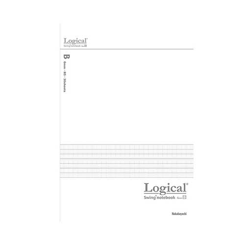 ナカバヤシ スイング・ロジカル抗菌表紙ノート セミB5 クールカラー B罫/3冊パック NB509B-3P