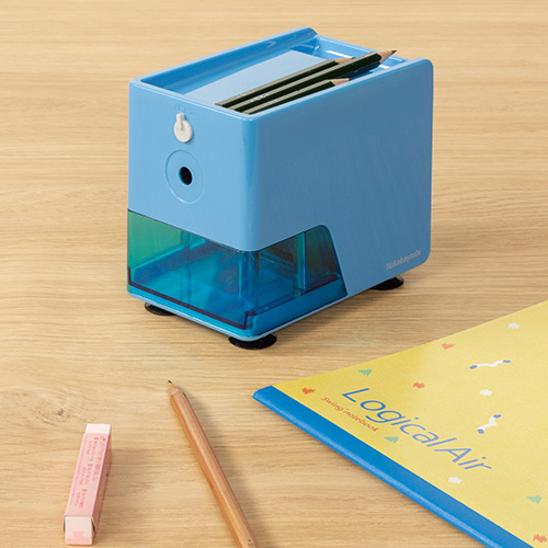 ナカバヤシ 電動鉛筆削り スリムトレータイプ DPS-601W ホワイト