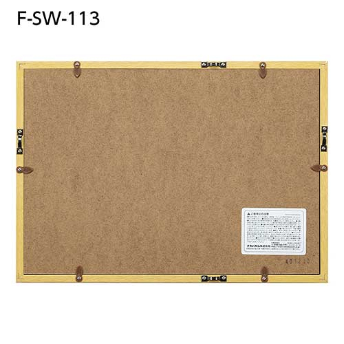 ナカバヤシ 木製写真額 ワイド六ツ切判(ブラック)F-SW-113-D