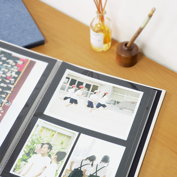 アルバム ナカバヤシ cotto. (コット)思い出フォトホルダー 集合写真 A4 1段ポケット A-COPH-160W ホワイト