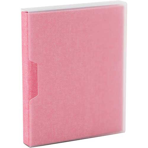 アルバム ナカバヤシ cotto. （コット）黒台紙フォトアルバム L判タテ1段ポケット A-COPL-241-P/M ピンクの商品画像2枚目