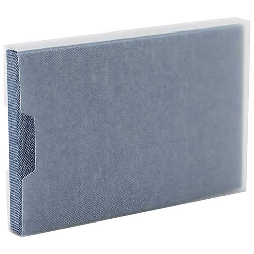 アルバム ナカバヤシ cotto. (コット)黒台紙フォトアルバム KG判1段ポケット A-COPK-240B ブルー