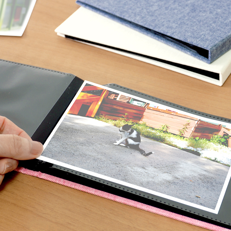 アルバム ナカバヤシ cotto. （コット）黒台紙フォトアルバム KG判1段ポケット A-COPK-240-W/M ホワイトの商品画像9枚目