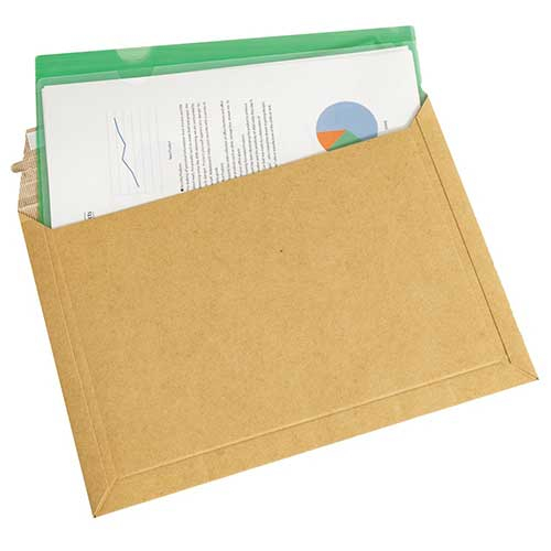 ナカバヤシ 段ボールレター封筒 A4 5枚入り 厚さゲージ付 NDLF-A4