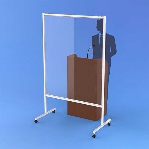 ナカバヤシ キャスター付き アクリルパーティション クリア PTS-CA1118CR