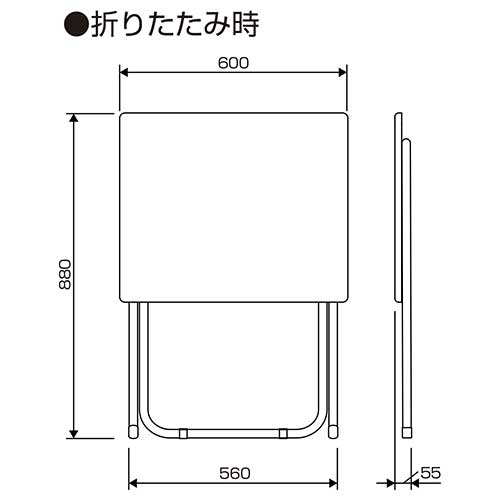 ナカバヤシ 折りたたみデスク 幅60cmタイプ NFD-6050CNM ナチュラル木目