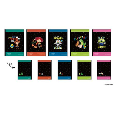 ロジカルノート セミB5 トイ・ストーリー ネオン 5P NCB506A-5P