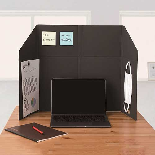 ナカバヤシ ori-pact【オリパクト】 デスクパーティション ネイビー NOP-P01NV