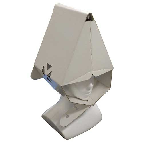 ナカバヤシ 段ボール頭巾／ホワイト NDZ-101W