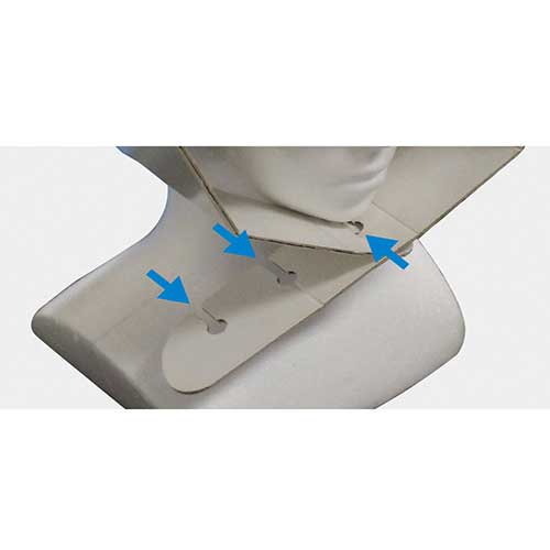 ナカバヤシ 段ボール頭巾／ホワイト NDZ-101W