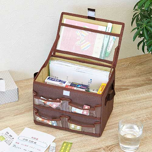 ナカバヤシ 健康サポートボックス/ブラウン IF-3041BR