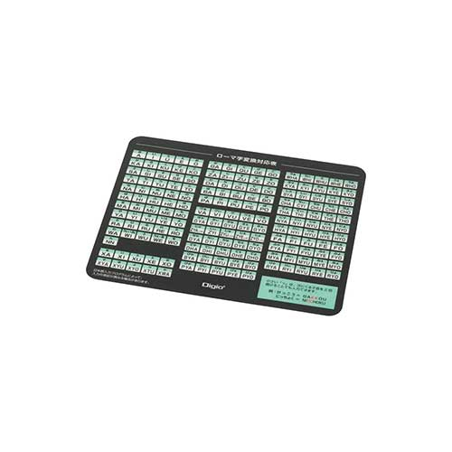 ローマ字マウスパッドmini/ブラック MUP-929BK