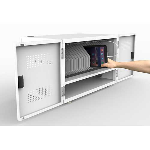 タブレット保管庫 22台収納/ホワイト PTB-22W